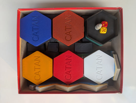 Catan 5th Edition Complete Box Insert - Base Game + 5-6 Player Expansion
