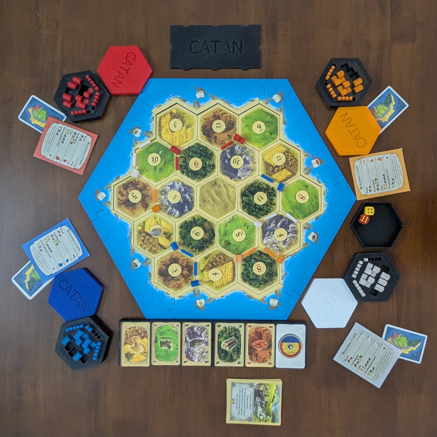 Catan Piece Holder Magnetic Case - Set of 4